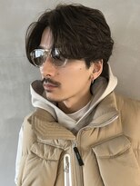 パーク(PARK)&nbsp;【PARK】ワンカールパーマ×ナチュラルセンターパート