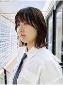 レイヤーボブ　顔まわりカット　京都美容室　進詩織