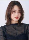 《Agu hair》小顔ネビージュボブルフ×numberA.ベースケアミルク