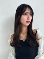 ザック ヴィ(ZACC vie) グレージュ レイヤーカット 20代 セミロング ロング