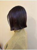 毛先をぷつっと切り揃えたタッセルボブ
