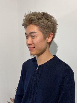 ダーチャ(Datsche) ハイトーンスパイキーショート メンズハイトーンカラー