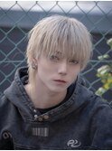 マッシュウルフ/ホワイトカラー/ウルフカット/メンズウルフ
