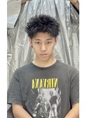 スパイキーベリーショート大宮ツイストピンパーマメンズショート