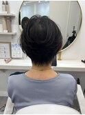◇大人可愛い20代30代40代50代前下がりショートボブ丸みショート