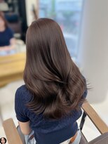ハピネス 梅田茶屋町店(HAPPINESS)&nbsp;レイヤーカット/ブリーチなし/髪質改善/韓国風巻き/ブラウン