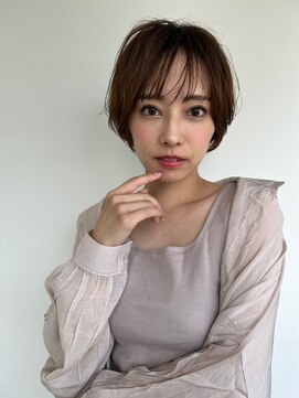 カバーヘア ブリス 上尾西口店(COVER HAIR bliss) 大人可愛いピンクブラウン小顔ショートウルフp1上尾20代30代40代