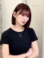 ロンドソレイユ 池袋(Lond soleil)&nbsp;オリーブグレー/ボブ/顔周り/小顔/レイヤー/髪質改善/縮毛矯正