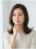 川越/ショート/ボブ/ハイライト/白髪ぼかし/白髪染め