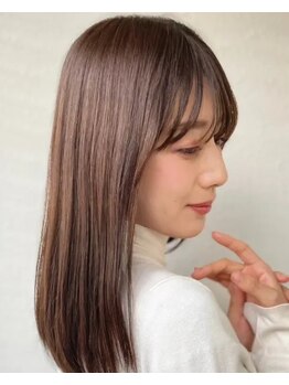 パザパ 花楯店 山形(pa za pa)の写真/髪質改善縮毛矯正♪柔らかい質感に感動！自然な仕上がりのストレートヘアで毎日のお手入れも楽にキマる◎