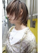 ビビト(bibito) bibito マッシュウルフ ハイライト 大人ショート
