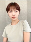ハンサムショート/丸みショートボブ/20代30代40代50代/顔周り