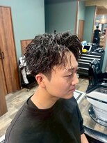 スタンドバーバー 柏(STAND BARBER)&nbsp;リバースセンターパート/ニュアンスウルフ/ダウンバング/柏
