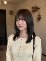 セジールへアメゾン(SAISIR HAIRMAISON) ミルクティーブロンド/ダークブルー/デジタルパーマ/岡山