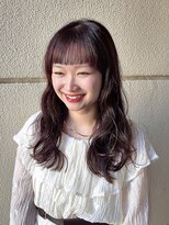 マロ(MALo)&nbsp;ピンクブラウン　ピンクカラー　暖色カラー　レイヤーカット