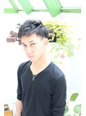 アップバングベリーショート