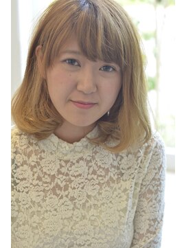 アドラーブル 松崎店(adorable) ファストブリーチでアッシュカラー内巻きCカールボブ