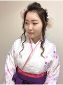 卒業式　ルーズ　ダウンスタイル