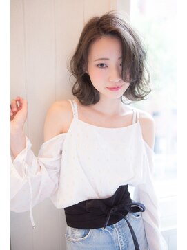 シャイン ヘア ブレンド 二子玉川(Shine hair blend) 【二子玉川】丸みショート無造作カールボブディイルミナカラー13