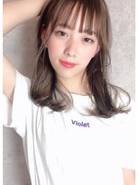 キアラ(Kchiara) 切りっぱなしシースルーバングウルフkchiara福岡川野直人