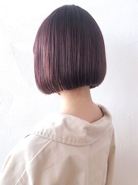 アイティー バイ アルバム 中野店(IT by ALBUM) パープルボブ_オリーブカラーハイライトカラー_ba305534