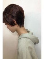 モルニ(MORNI)&nbsp;ラベンダーカラー_マロンベージュ Aラインボブ かきあげ