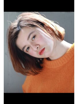 ラべリー 池袋(LOVELEY) ボブ　オレンジブラウン　【池袋】