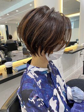 バンプ ギンザ(BUMP GINZA) くびれショート/マロンブラウン/大人ショートボブ／山口