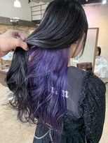 アールプラスヘアサロン(ar+ hair salon)&nbsp;インナーカラーパープル