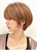 30代40代大人女性/前髪ありショートボブ/ショートヘア/髪質改善