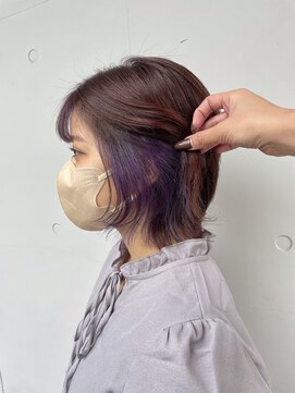 カリーナコークス 原宿 渋谷(Carina COKETH) ラベンダー/インナーカラー/ダブルカラー/レイヤーカット