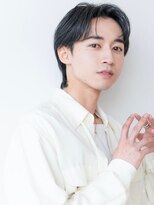 イオ 本厚木(io)&nbsp;センターパートウルフアッシュブラックコンマバング