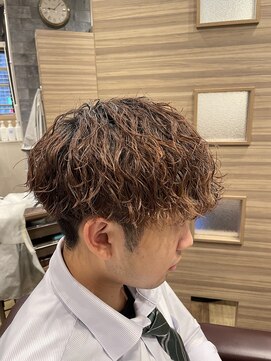 銀座マツナガ 神田店 波巻きスパイラル20代30代人気マッシュパーマ