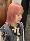 【山本開生】ダメージレスなケアブリーチでペールピンクカラー