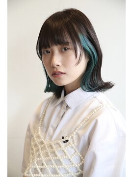 バランス 福山店(BALANCE.) インナーカラー グリーン