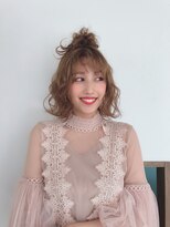 アボヘアー(Abo hair)&nbsp;短くてもできる！ハーフアップ♪結婚式 二次会 お呼ばれヘア