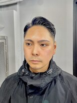 刈部倶楽舞&nbsp;スキンフェード/サイドパート　フェード/七三/黒髪/ビジネス