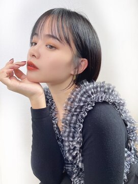 ボヌール オオサカ(Bonheur OSAKA) 【梅田/茶屋町】耳掛けショートボブ