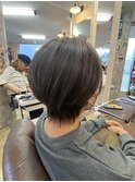 大人ショート/白髪ぼかし