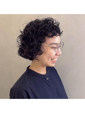 アンドワン 自由が丘(＆ONE) くるくるパーマ×ボブ