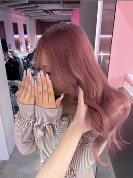 ダズリングディア(Dazzling Deer) ペールピンク/ピンクミルクティー/韓国巻きロング/小顔ヘア