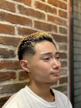 バーストフェード[メンズ/メンズカット/フェード/理容室/神田]