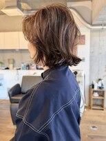 ハイジア(hygea)&nbsp;30代40代ラベンダーベージュ顔周りカットくびれヘアくびれミディ