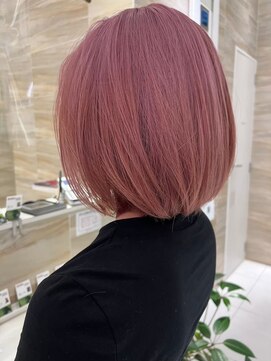 リコヘアー(LiCO HAIR) 那覇/イメチェン/ピンクベージュ/アンブレラカラー/前髪