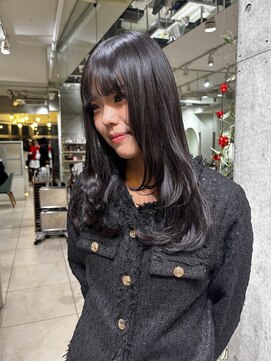 フォルテ 横浜店(FORTE) ダークブルー/顔周りカット/髪質改善/韓国風