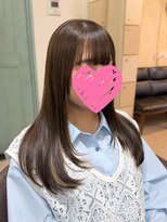 ヘアーアンドメイク シークタチカワ 立川店(Hair&Make Seek)&nbsp;【古澤】ほんのりレイヤーカット 透明感オリーブベージュ