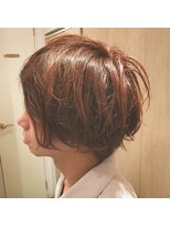 パティオンツー(PATIONN2)&nbsp;メンズショートマッシュ【モーブカラーネープレスツーブロック】