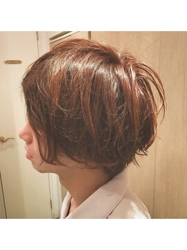 パティオンツー(PATIONN2) メンズショートマッシュ【モーブカラーネープレスツーブロック】