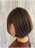 耳掛け×ボブ