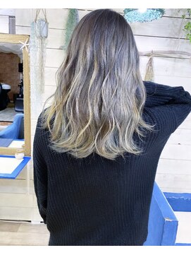 トーク 伊丹本店(TAL'KE) TAL'KE/バレイヤージュ×シルバーアッシュ_650